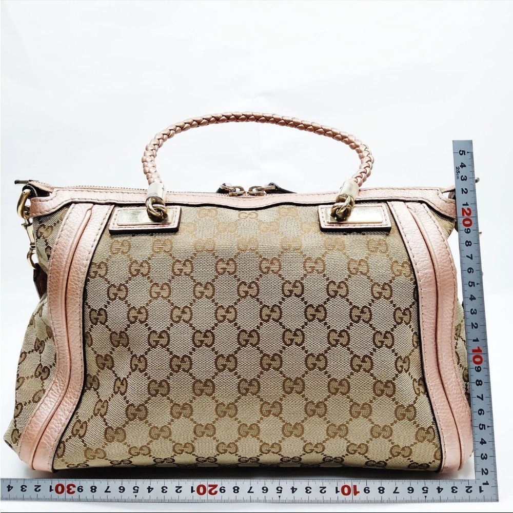 Gucci Beige and Pink Shoulder Bag - Picture 2 of 7